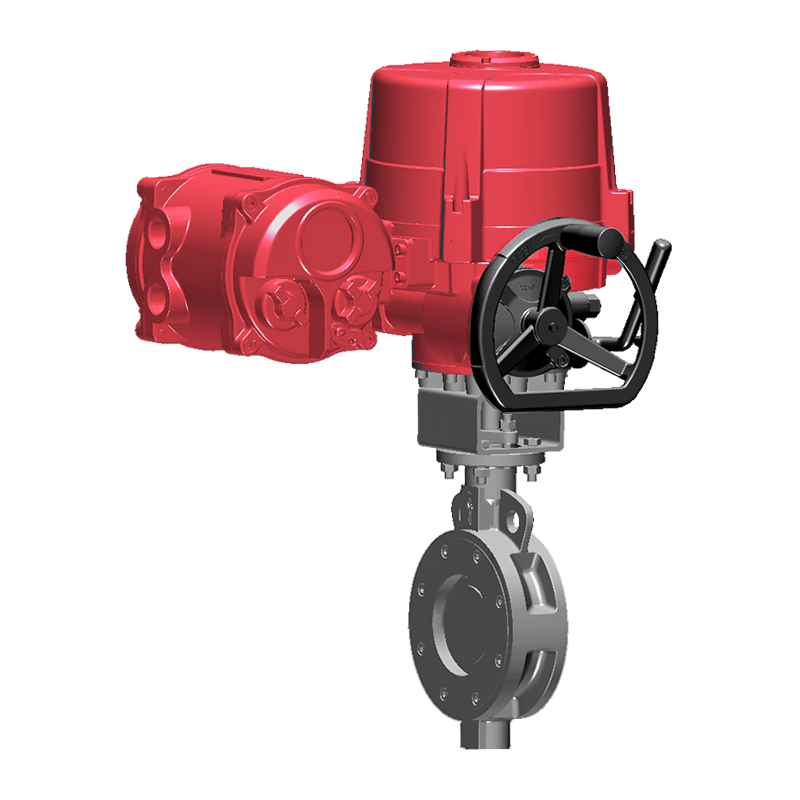 Električni tvrdo zabrtvljeni leptir ventil