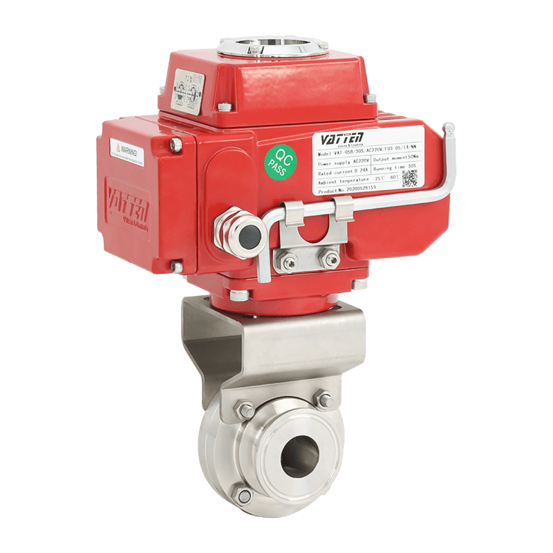 Električni sanitarni leptirasti ventil