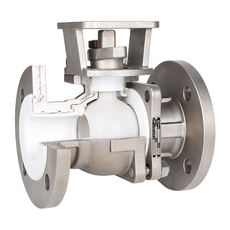 Ručni kuglasti ventil obložen fluorom