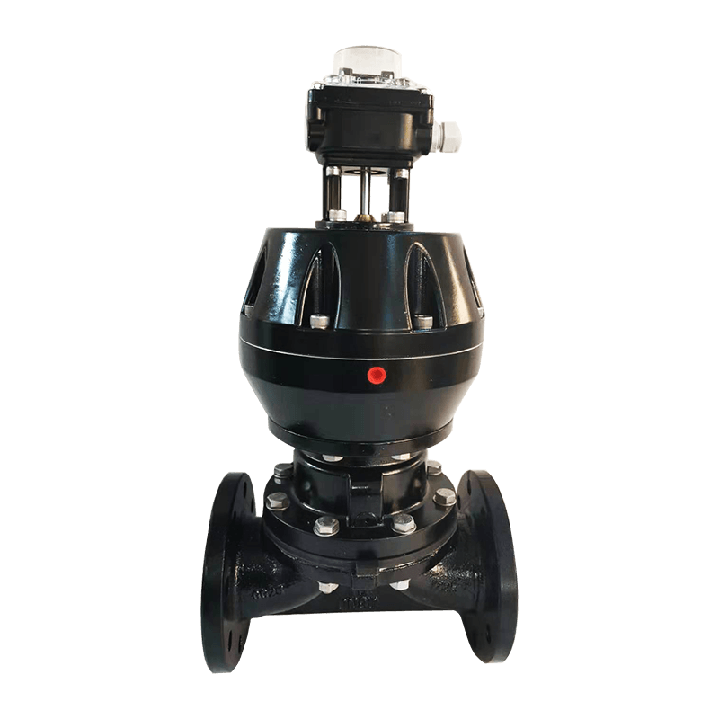 Pneumatski membranski ventil s prirubnicom