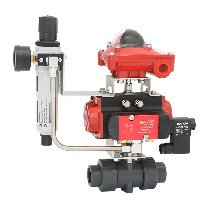 Pneumatski PVC kuglasti ventil